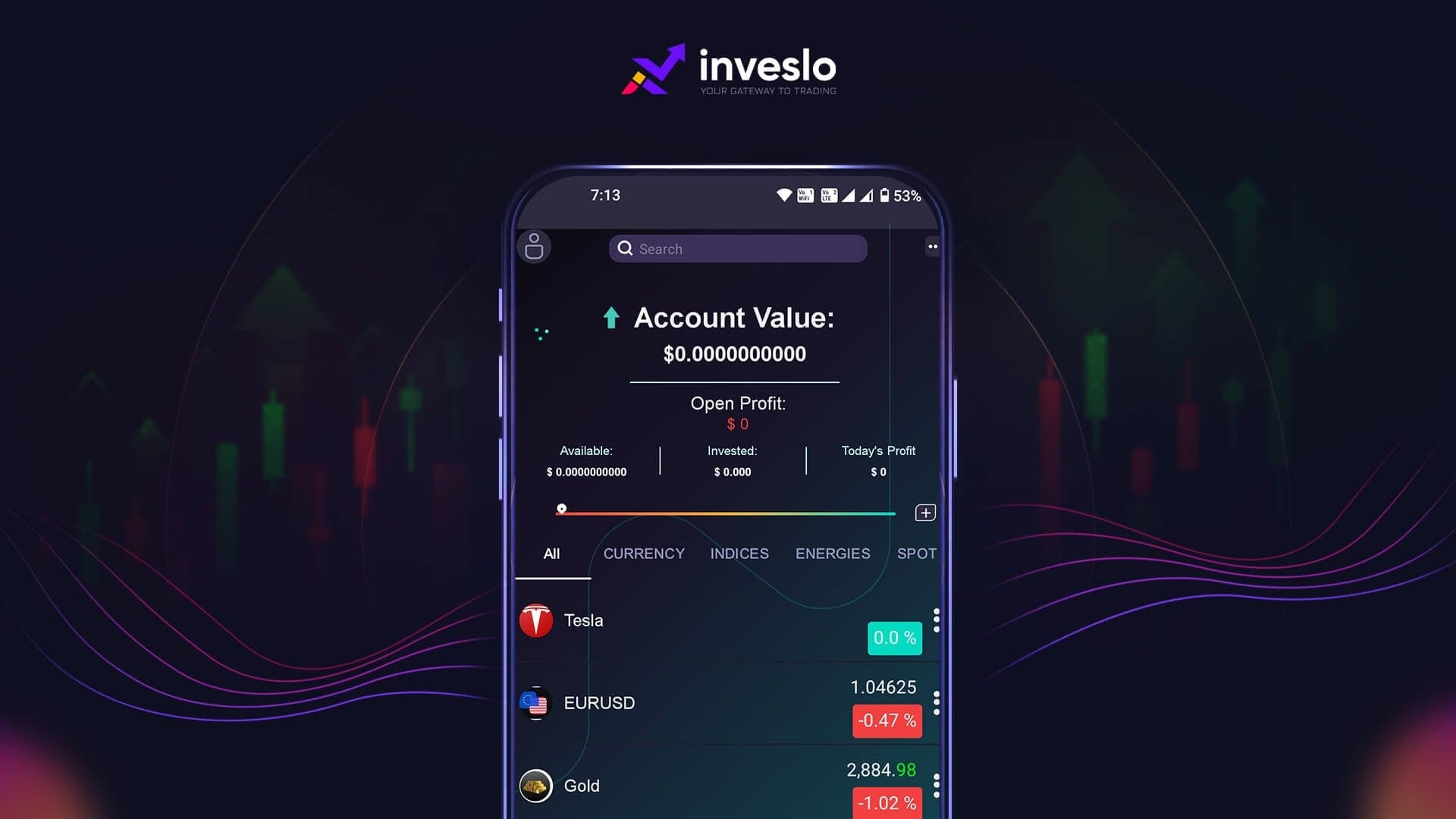 Mobile trading app